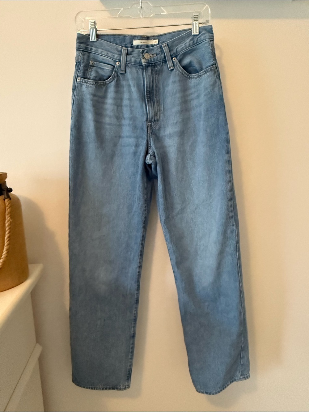 Levi's High-Rise Light Blue Wide-Leg Jeans